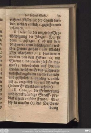 II. Defensio
