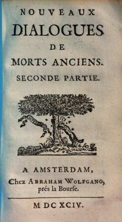 Nouveaux Dialogues Des Morts, 2