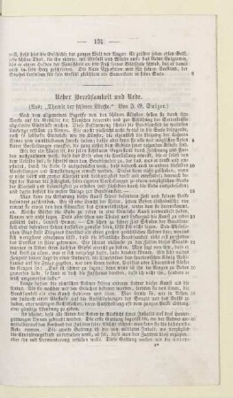Ueber Beredsamkeit und Rede