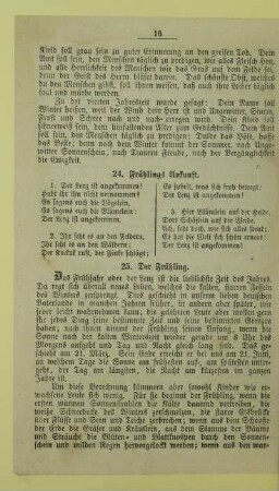 24. Frühlings Ankunft