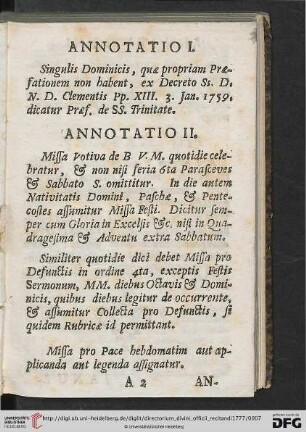 [Annotatio I.-IV.]
