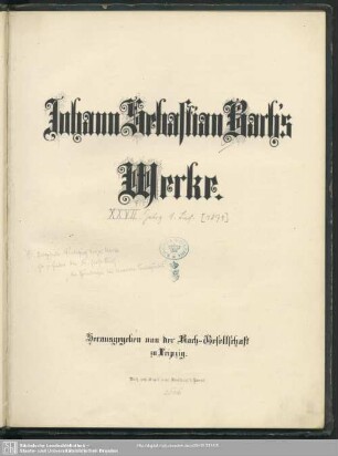 27,1 : Joh. Seb. Bach's Kammermusik ; Bd. 6: Solowerke für Violine