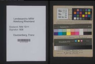 Entnazifizierung Franz Dautzenberg , geb. 06.12.1896 (Zimmermann)