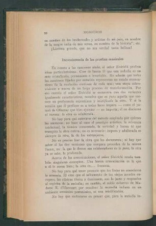 Inconsistencia de las pruebas musicales