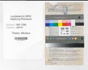 Entnazifizierung Nikolaus Thielen , geb. 12.02.1913 (Polizeibeamter)