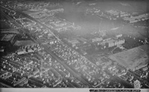 Dresden-Neustadt: Leipziger Vorstadt und Albertstadt zwischen Johann-Meyer-Straße und Alaunplatz (Luftbild-Schrägaufnahme Südwest)