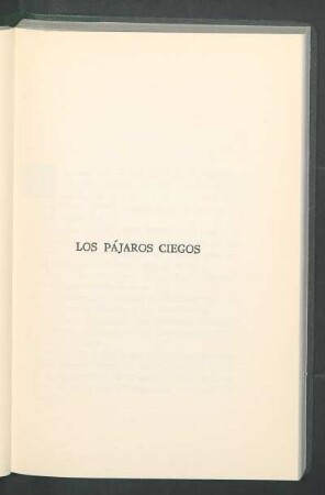 Los Pájaros Ciegos