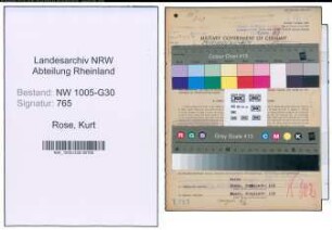 Entnazifizierung Kurt Rose , geb. 10.02.1921 (Transportunternehmer)