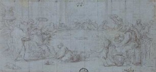 Beim Gastmahl des Pharisäers Simon salbt Magdalena die Füße Christi