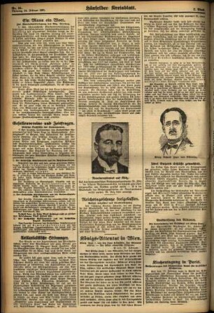 Zweite Ausgabe vom Dienstag, den 24. Februar 1931.