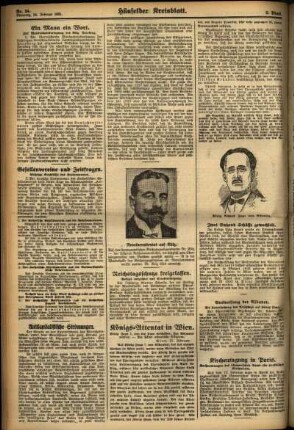 Zweite Ausgabe vom Dienstag, den 24. Februar 1931.