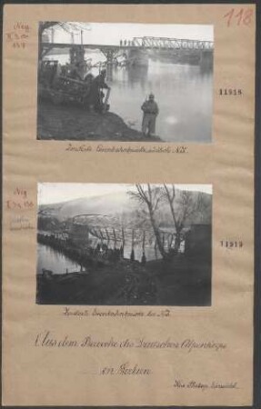 Zerstörte Eisenbahnbrücke bei Nis