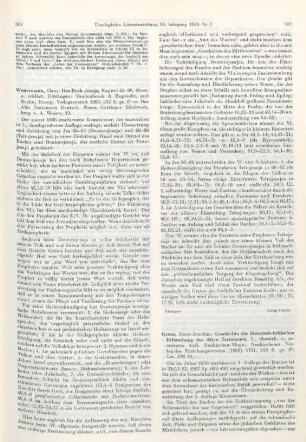 501-502 [Rezension] Westermann, Claus, Das Buch Jesaja