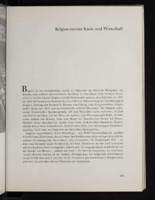 Belgien vereint Küste und Wirtschaft