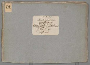 Te Deum, V (4), orch, org, MH 415, C-Dur - BSB Mus.ms. 453 : [heading:] di G. Michele Haydn mpria. // [binding title, by other hand:] Te Deum laudamus. // [Incipit] // 4 Voc: 2 Viol: 2 Oboi 2 Clar: Tymp: Organ. // di MHaydn. // In Originali // 30 Jan: 1786