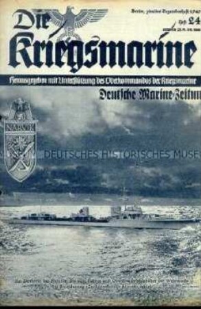 Illustrierte Halbmonatszeitschrift "Die Kriegsmarine" zum Seekrieg gegen Großbritannien
