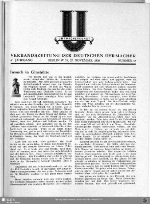 Besuch in Glashütte