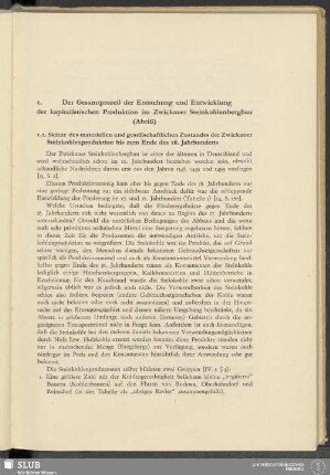 1. Der Gesamtprozeß der Entstehung und Entwicklung der kapitalistischen Produktion im Zwickauer Steinkohlenbergbau (Abriß)