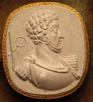 Profilbildnis des Commodus (Daktyliothek, Das Alterthum nach Lippert und Visconti)