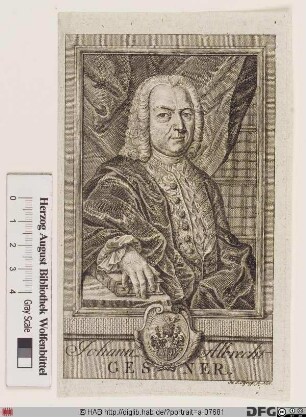 Bildnis Johann Albrecht Gesner