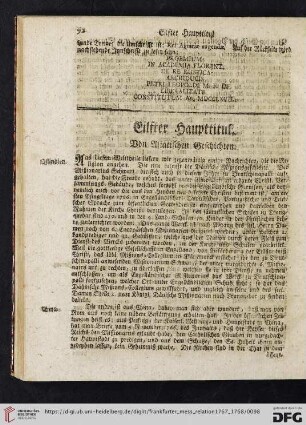 Eilfter Haupttitul. Von Asiatischen Geschichten