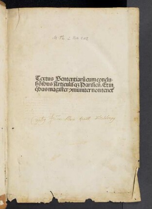 Sententiarum libri IV : cum conclusionibus Henrici de Gorichen
