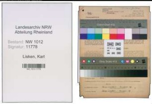 Entnazifizierung Karl Lisken , geb. 24.08.1901 (Foerster)