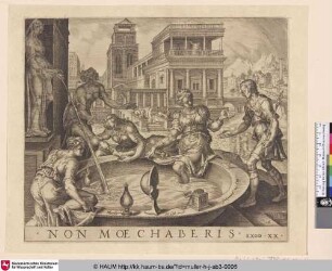 [Du sollst nicht ehebrechen / Batseba erhält einen Brief von David; Thou shalt not commit adultery; Bathseba receiving the message from David]