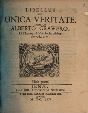 Libellus de unica veritate