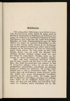 III-IX, Geleitworte