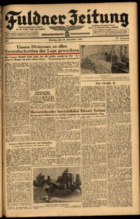 Ausgabe vom Montag, den 18. Dezember 1944.