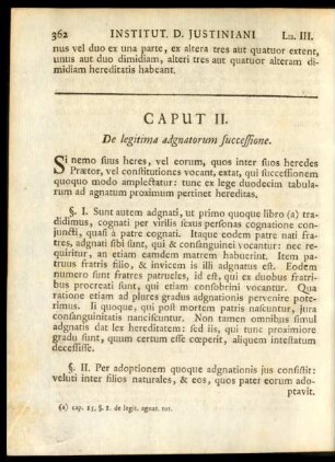 Caput II. De legitima adgnatorum successione