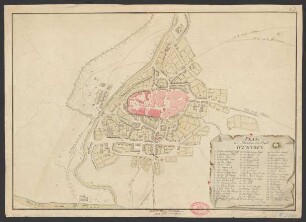Plan und Situation der Stadt Wurtzen