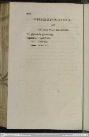 Pigmentochymia seu Chymia Pigmentorum