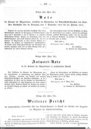 Beilagen zu Protokoll, 73. Sitzung
