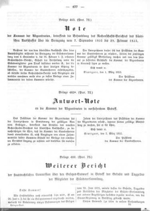 Beilagen zu Protokoll, 73. Sitzung