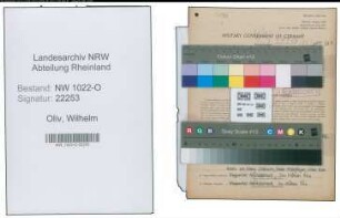 Entnazifizierung Wilhelm Oliv , geb. 25.07.1906 (Kaufmaennischer Angestellter)