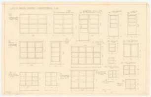 Haus Jansen, Berlin-Grunewald: Fenster: Aufriss Außenfront 1:20