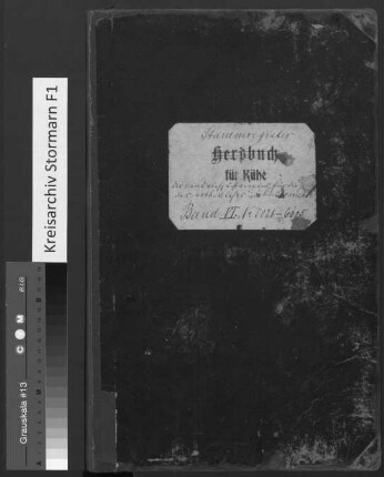 Kreis Stormarn: Breitenburger Zucht: Stammregister Kühe Band 6 Stammregister-Nr. 5021-6035