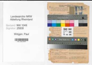 Entnazifizierung Paul Wirtgen , geb. 08.12.1901 (Lehrer)