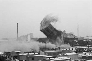 Sprengung des Wasserturms