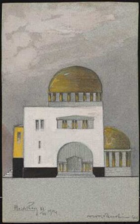 Synagoge: Seitenansicht einer Synagoge