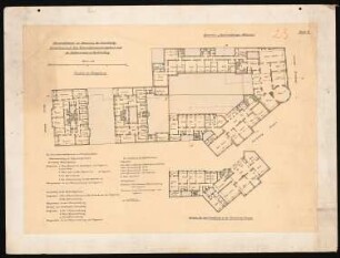Ideenwettbewerb zur Bebauung des Grundstücks Hardenbergstraße/Bismarckstraße/Schillerstraße, Berlin-Charlottenburg: Grundriss OG, Variante Hardenbergstraße 1:200