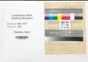Entnazifizierung Hans Garnjost , geb. 31.07.1910 (Polizist)