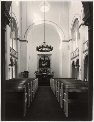 Evangelisches Diakonissenkrankenhaus Bethanien, Berlin-Kreuzberg Umbau. Kirche: Altarraum nach Restauration