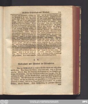 §. V. Wissenschaft und Weisheit der Erleuchteten.