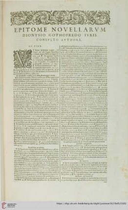 Epitome Novellarum Dionysio