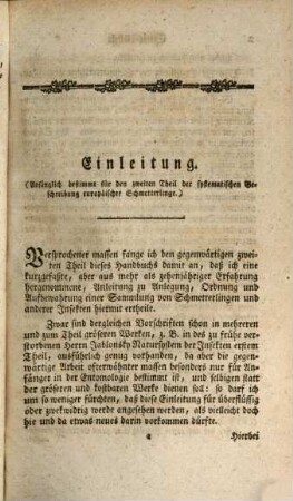 Naturgeschichte der Europäischen Schmetterlinge nach systematischer Ordnung, 2. Sphinxe, Schwärmer : Mit einer ausgemahlten Kupfertafel