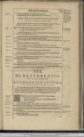 XXIX. De Resurrectione Mortuorum