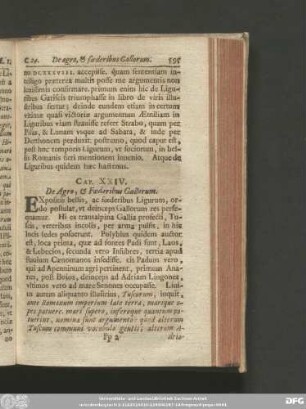 Cap. XXIV. De Agro, & Foederibus Gallorum.